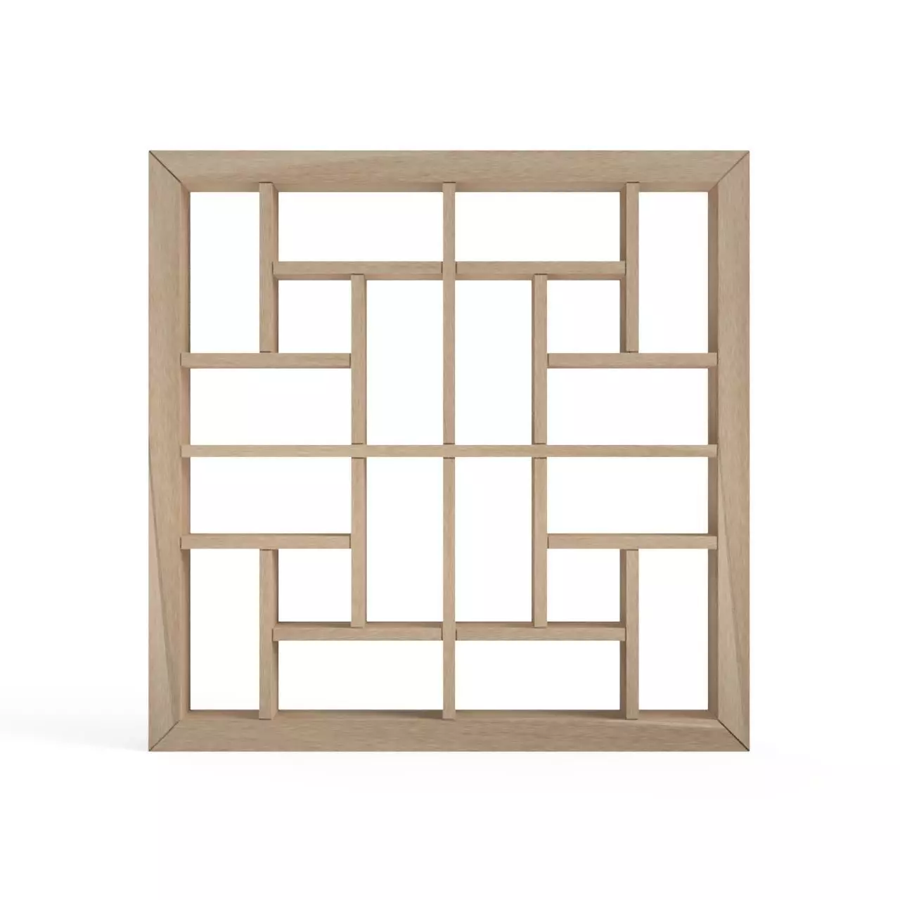Yotsumekuzushi wooden frame with squares 3D print model_0