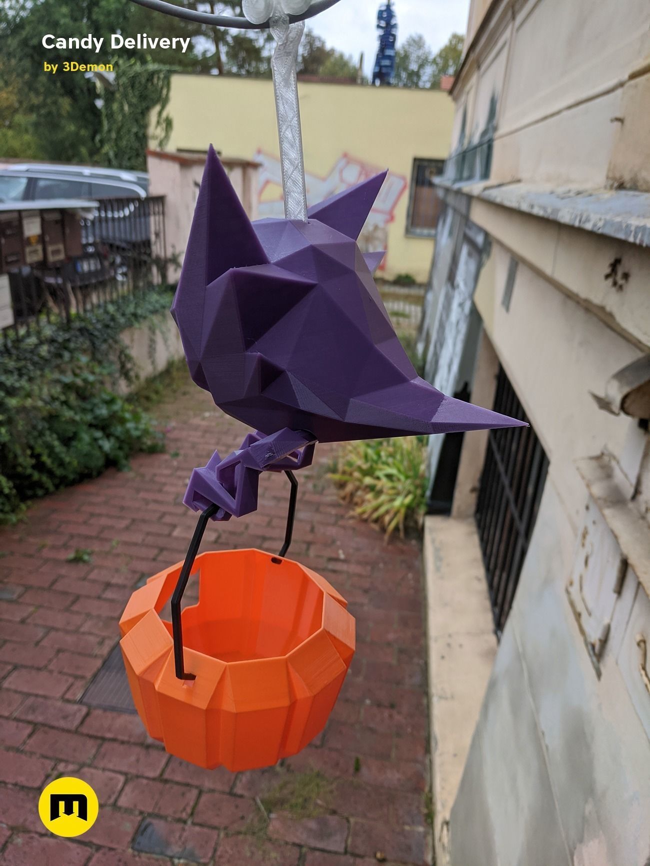 Social Distancing Halloween Candy Delivery 3D print model_2