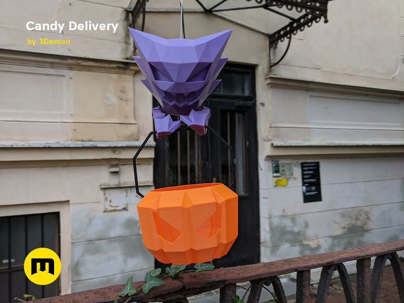 Social Distancing Halloween Candy Delivery 3D print model_3