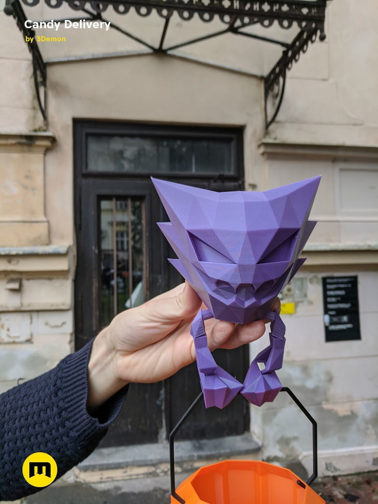 Social Distancing Halloween Candy Delivery 3D print model_10