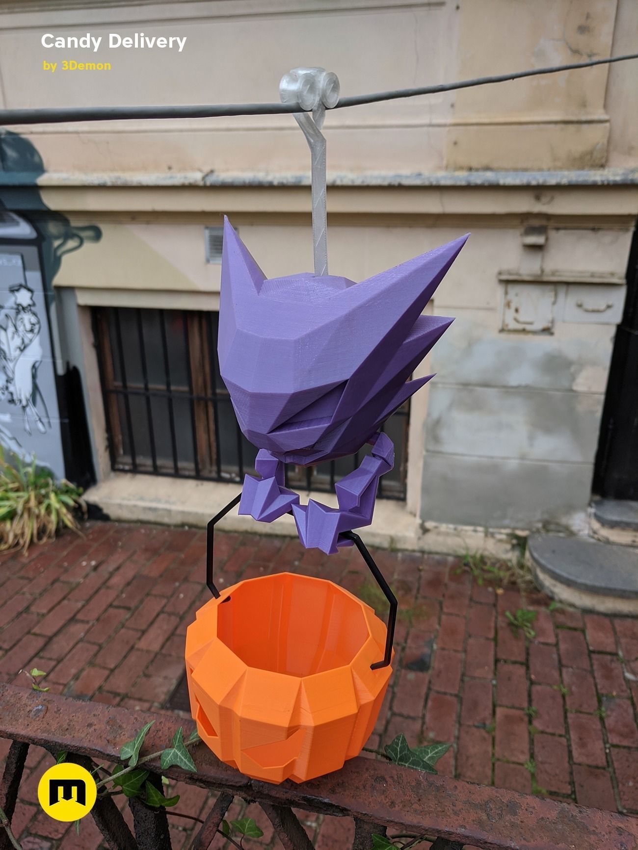Social Distancing Halloween Candy Delivery 3D print model_5