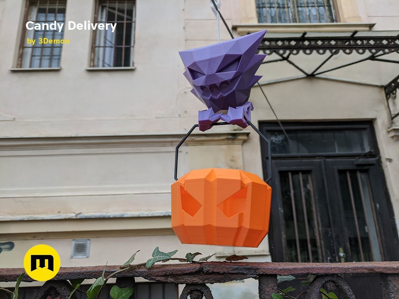 Social Distancing Halloween Candy Delivery 3D print model_18