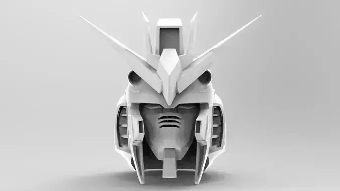 Gundam Head Rx-93v 3D print model