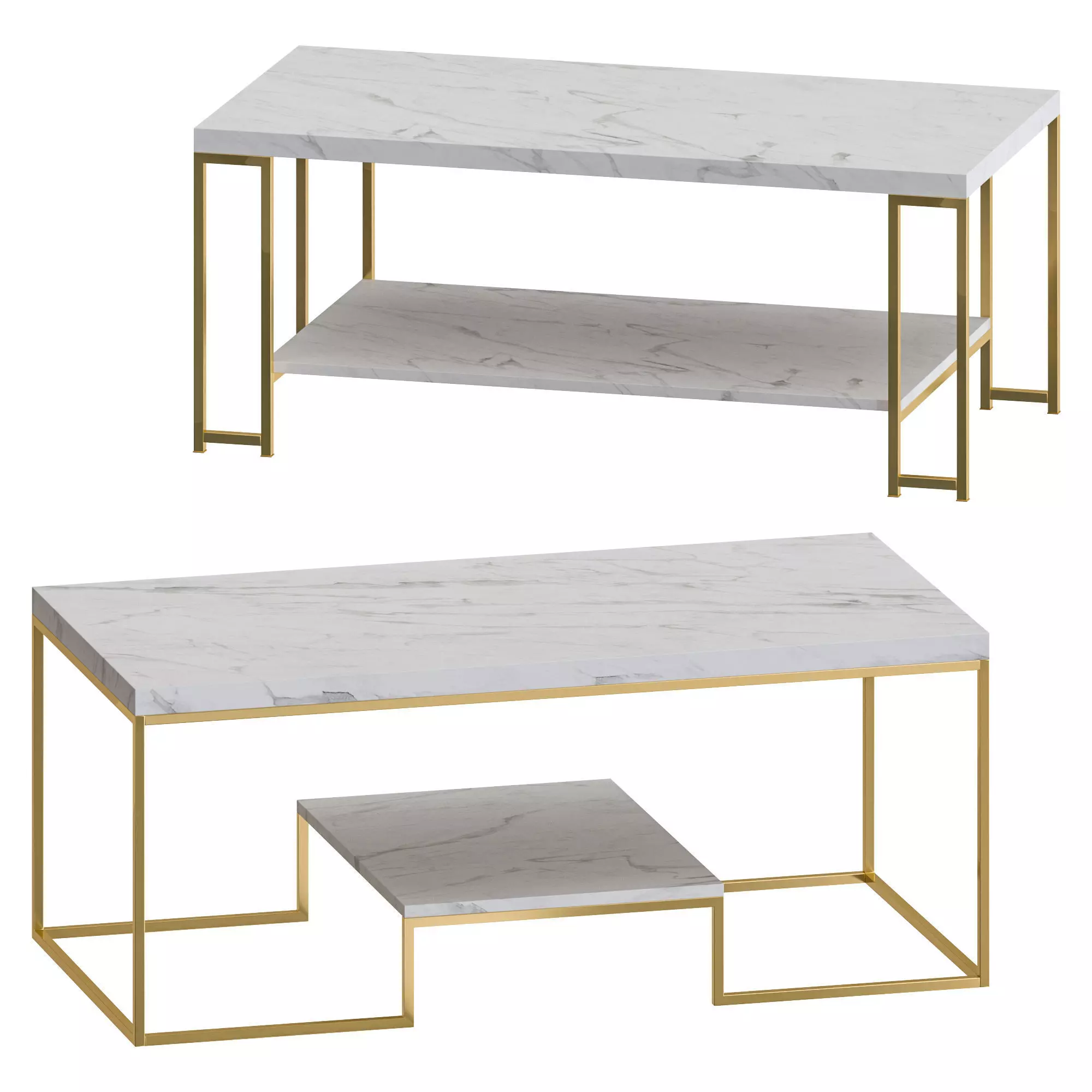 ROSEN Collection - Coffee tables set 3D model_0