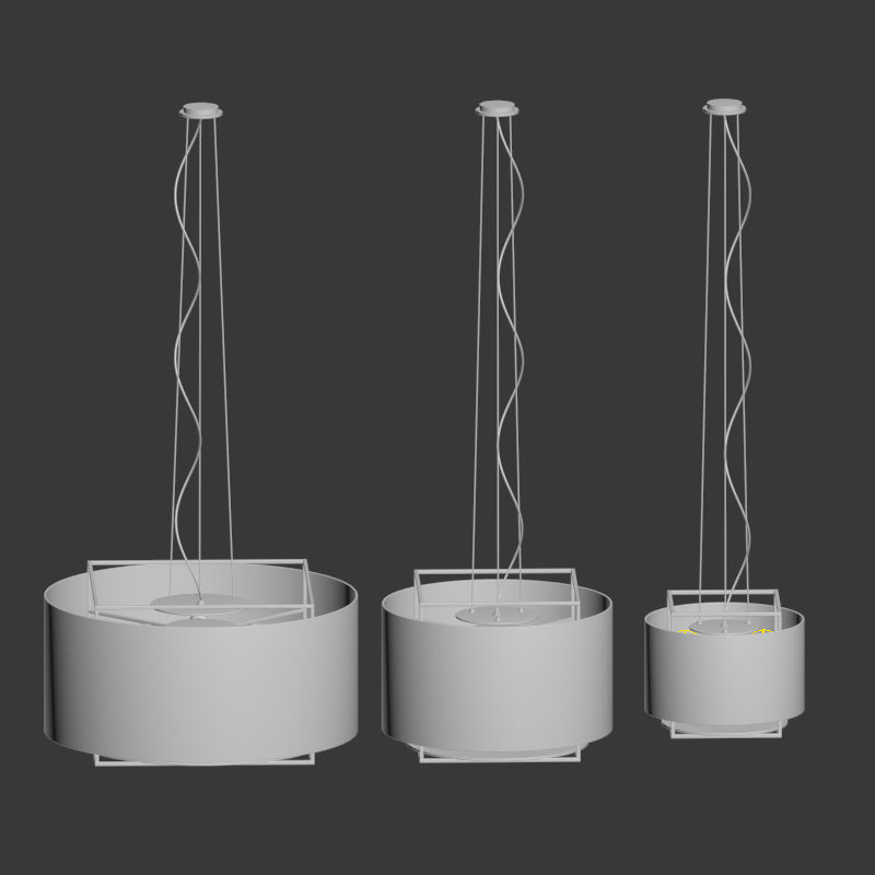 Lewit Hanging Pendant Metalarte 3D model_3