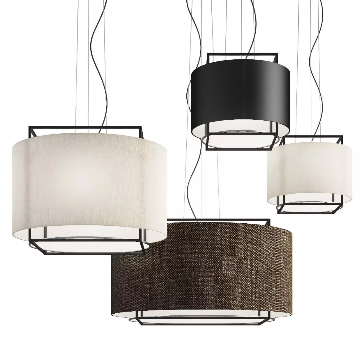 Lewit Hanging Pendant Metalarte 3D model_0