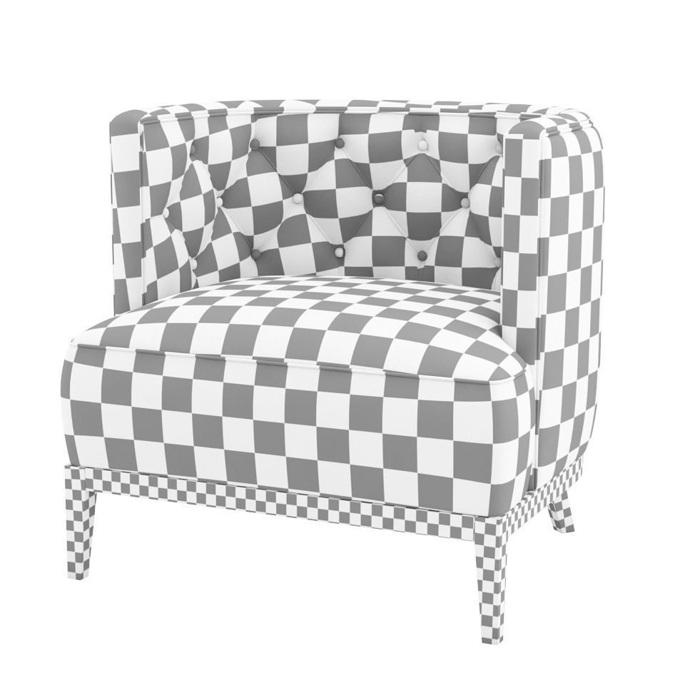 Bourbon Armchair Brabbu 3D model_2