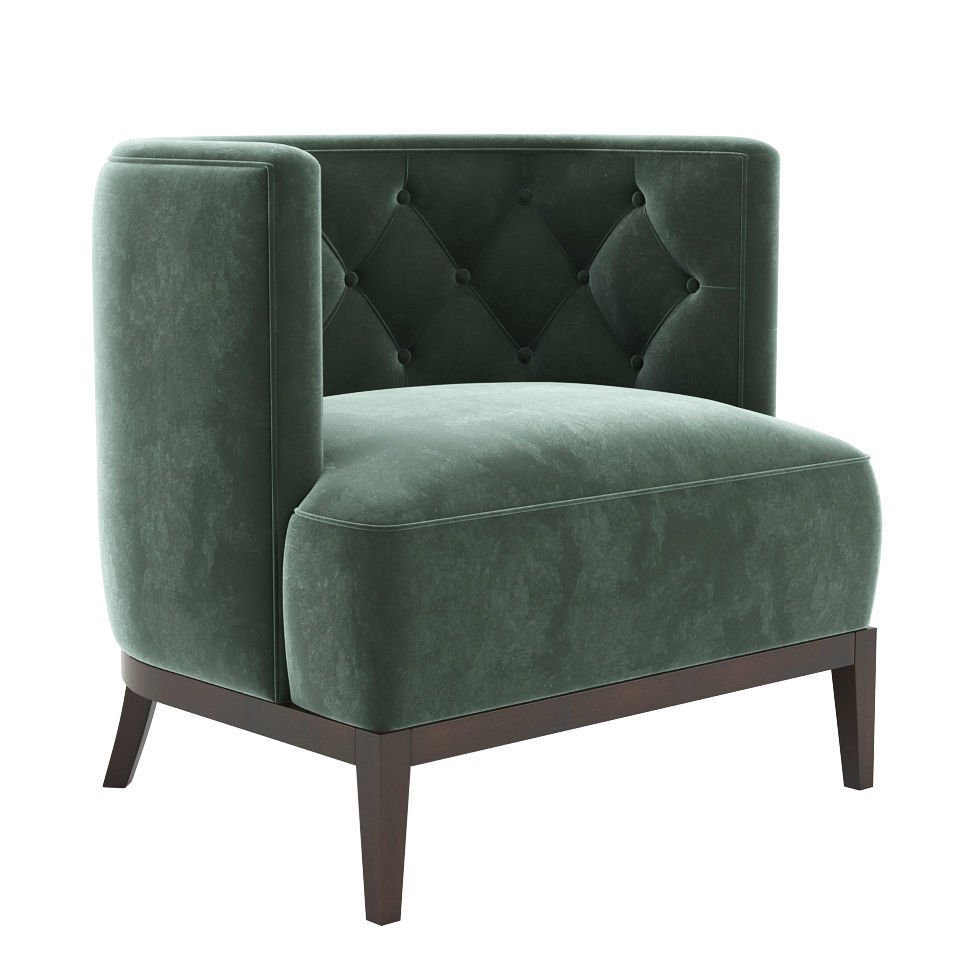 Bourbon Armchair Brabbu 3D model_1