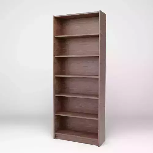 Ikea Bookshelf Billy Wood 80x28x202cm Low-poly 3D model