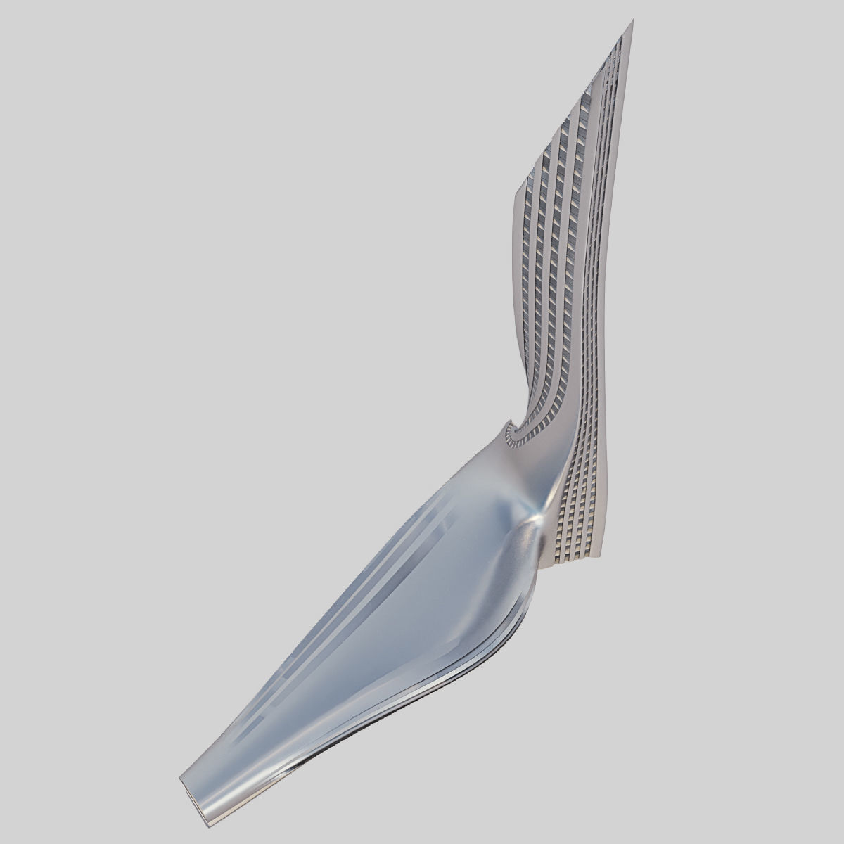 Futuristic building 21 3D model_4