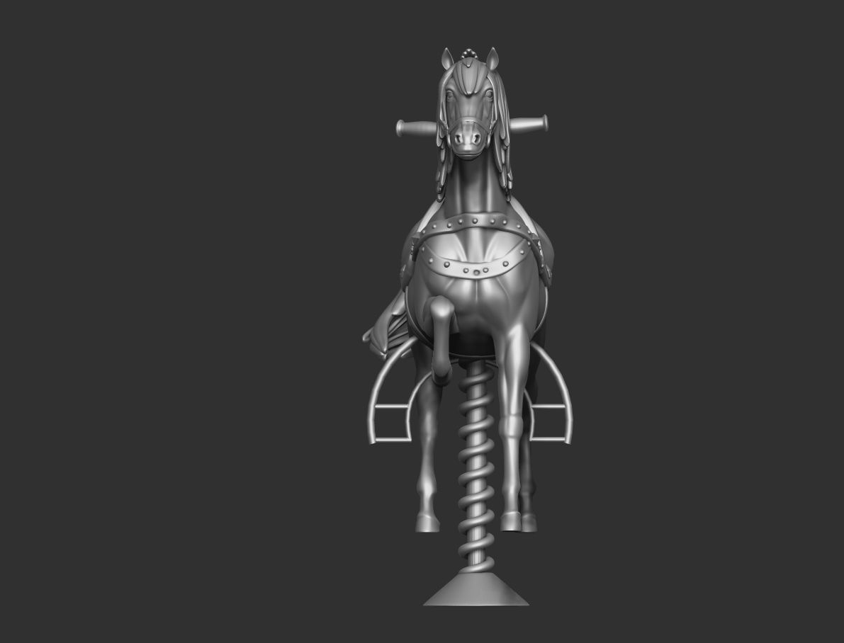 Horse Ride - Carousel - Merry go around 3D print model_4