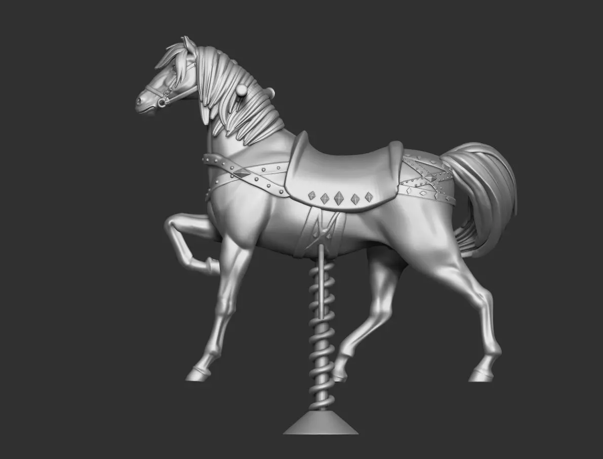 Horse Ride - Carousel - Merry go around 3D print model_0