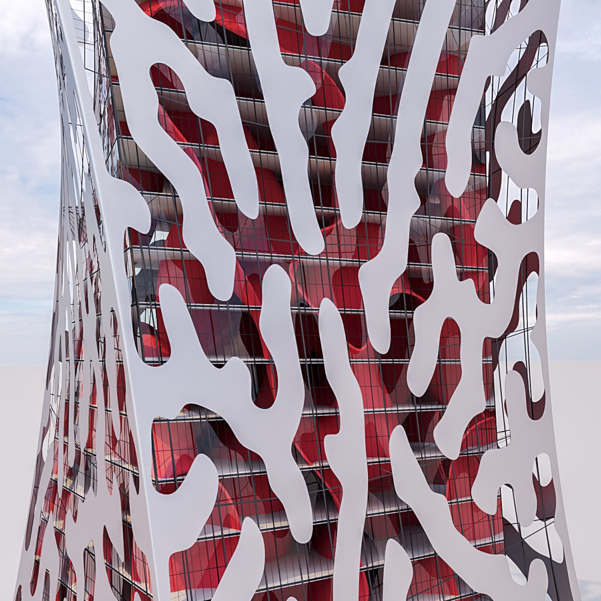 Futuristic building collection 4x 5 _16