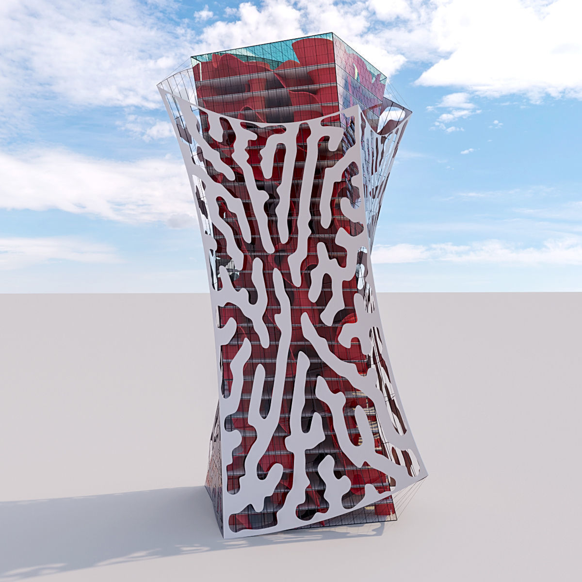 Futuristic building collection 4x 5 _13