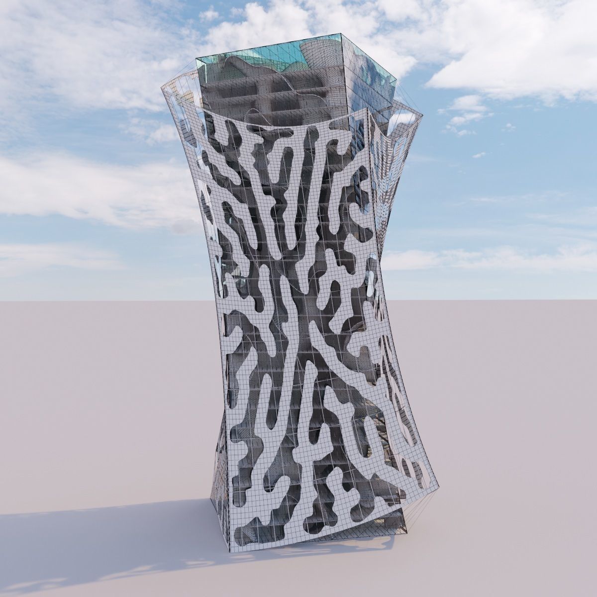 Futuristic building collection 4x 5 _17