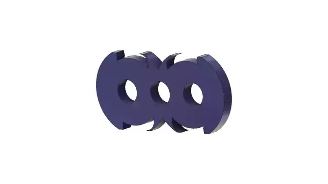 Fidget spinner 3d model gadget