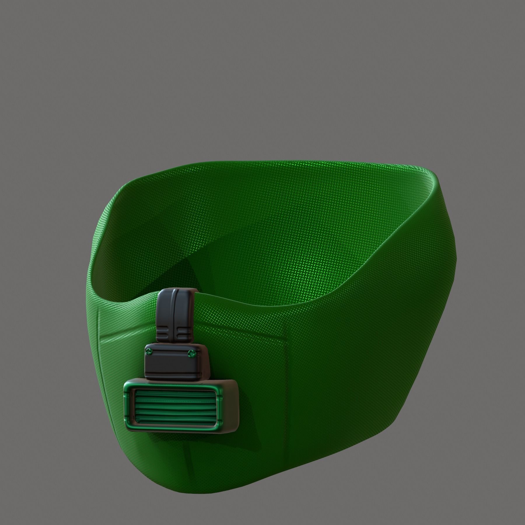 Gas mask helmet 3d model scifi Low-poly Low-poly 3D model_3