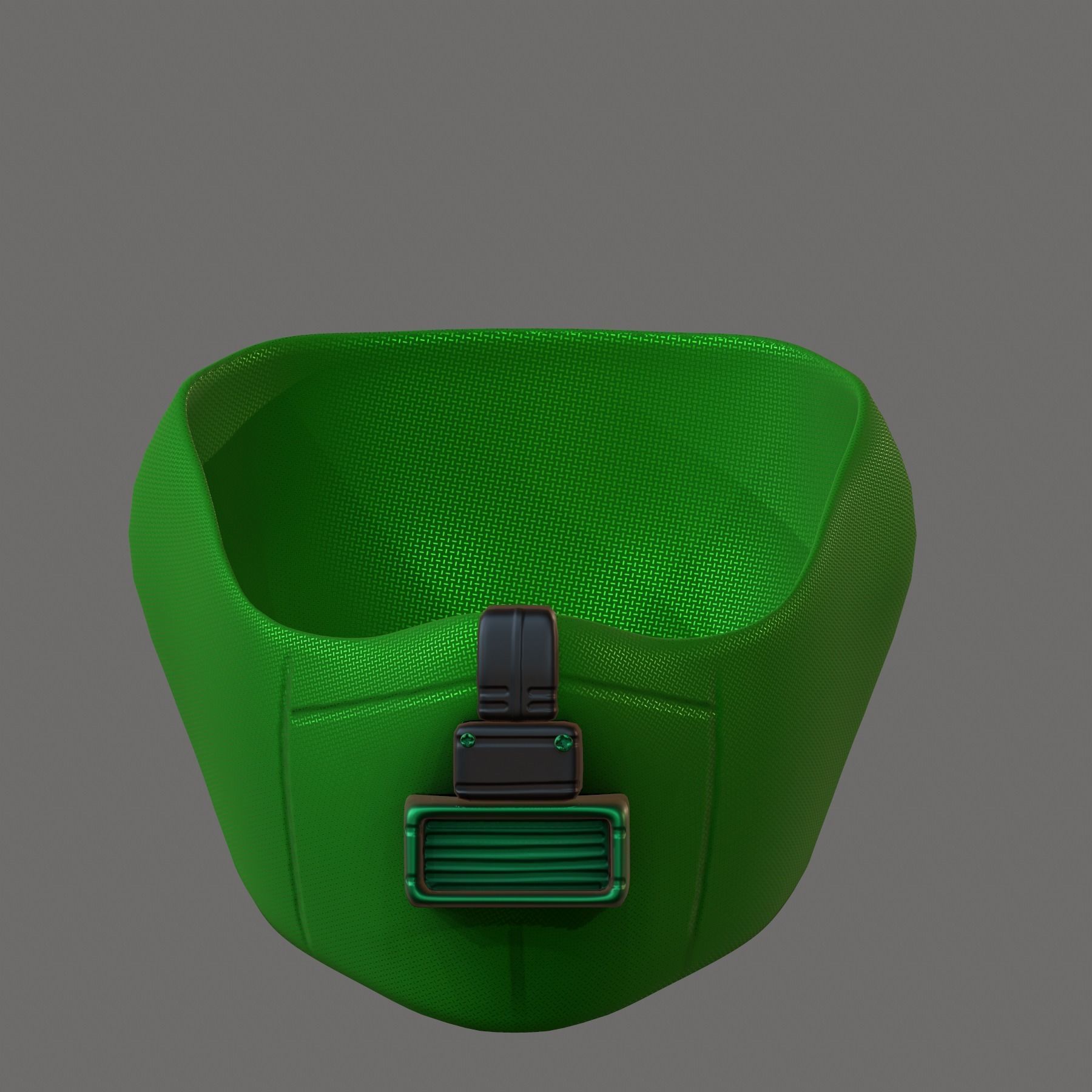 Gas mask helmet 3d model scifi Low-poly Low-poly 3D model_2