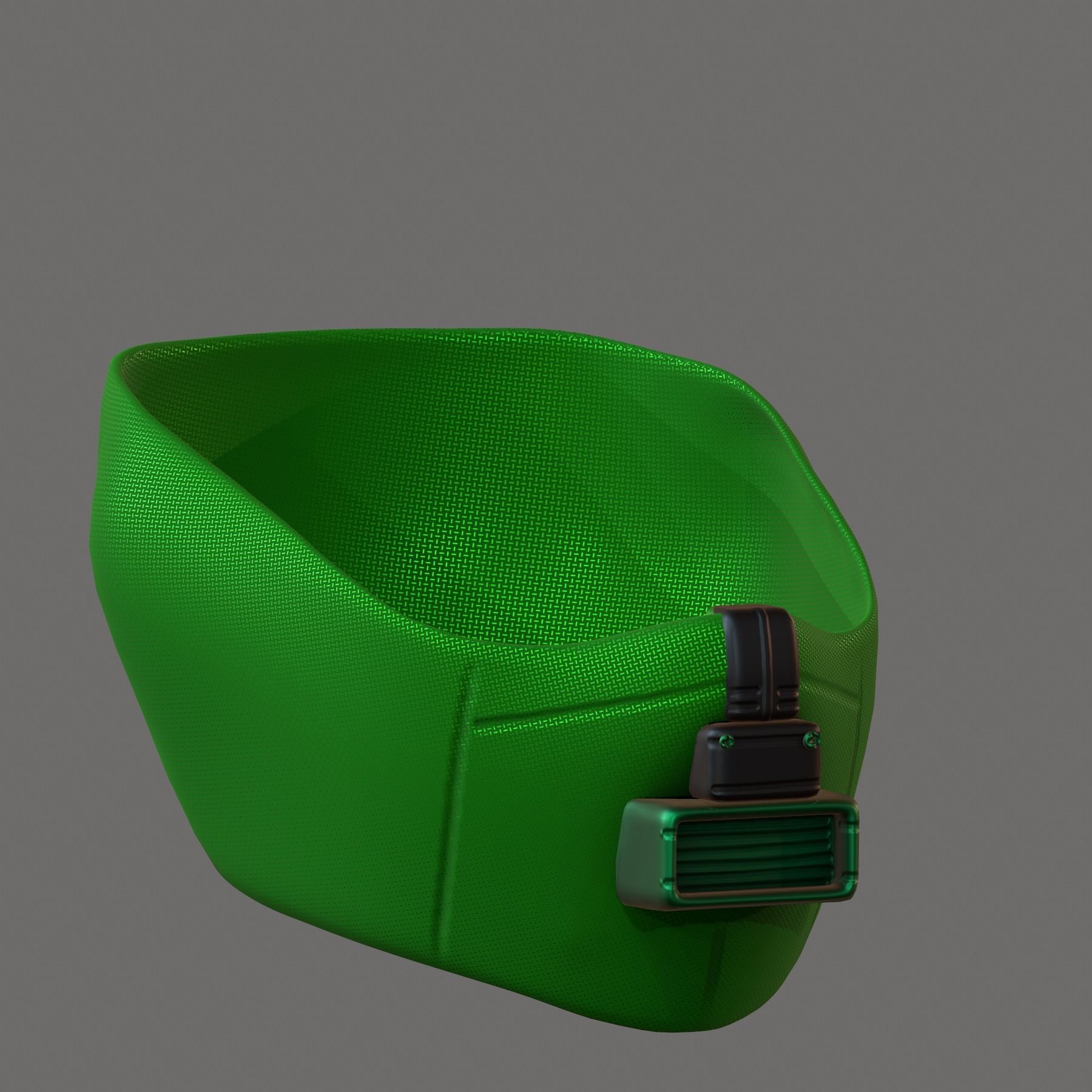 Gas mask helmet 3d model scifi Low-poly Low-poly 3D model_4