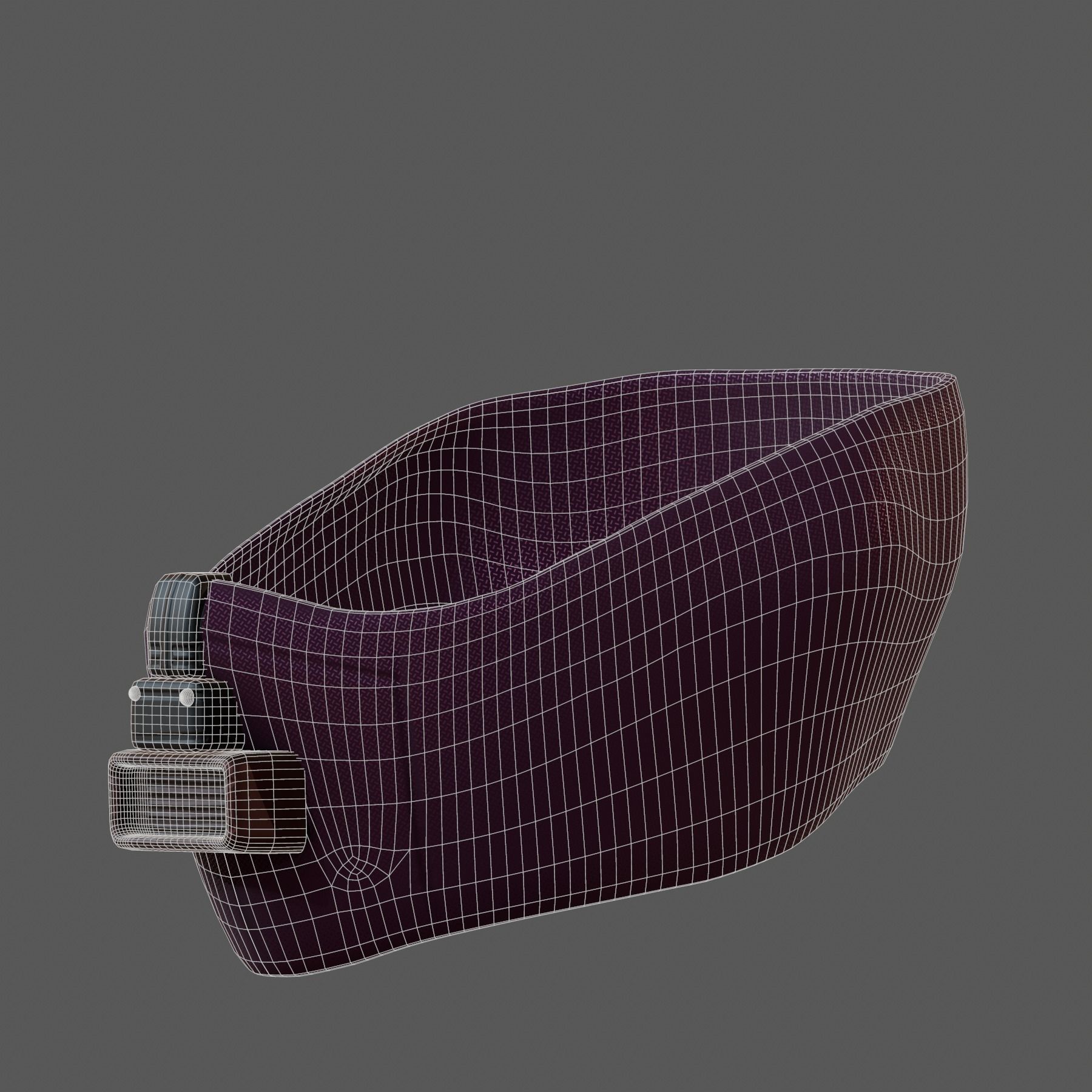 Gas mask helmet 3d model scifi Low-poly Low-poly 3D model_7