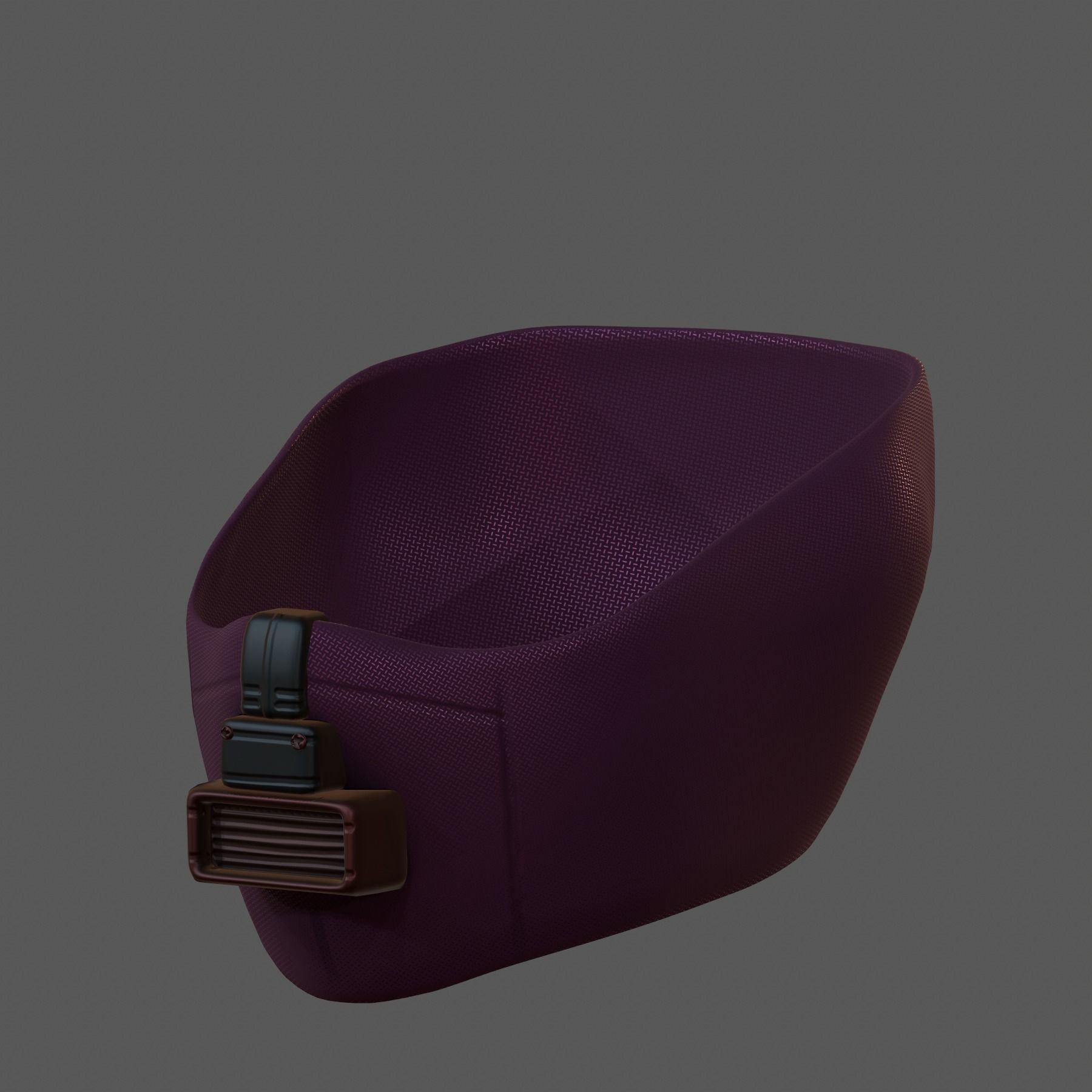 Gas mask helmet 3d model scifi Low-poly Low-poly 3D model_3