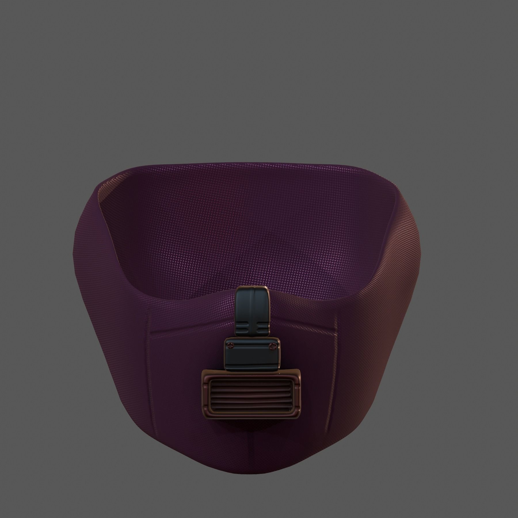 Gas mask helmet 3d model scifi Low-poly Low-poly 3D model_2