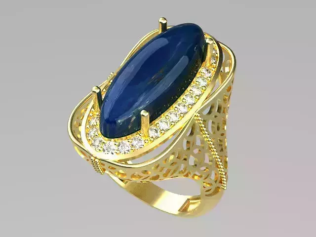 woman ring big stone r00040