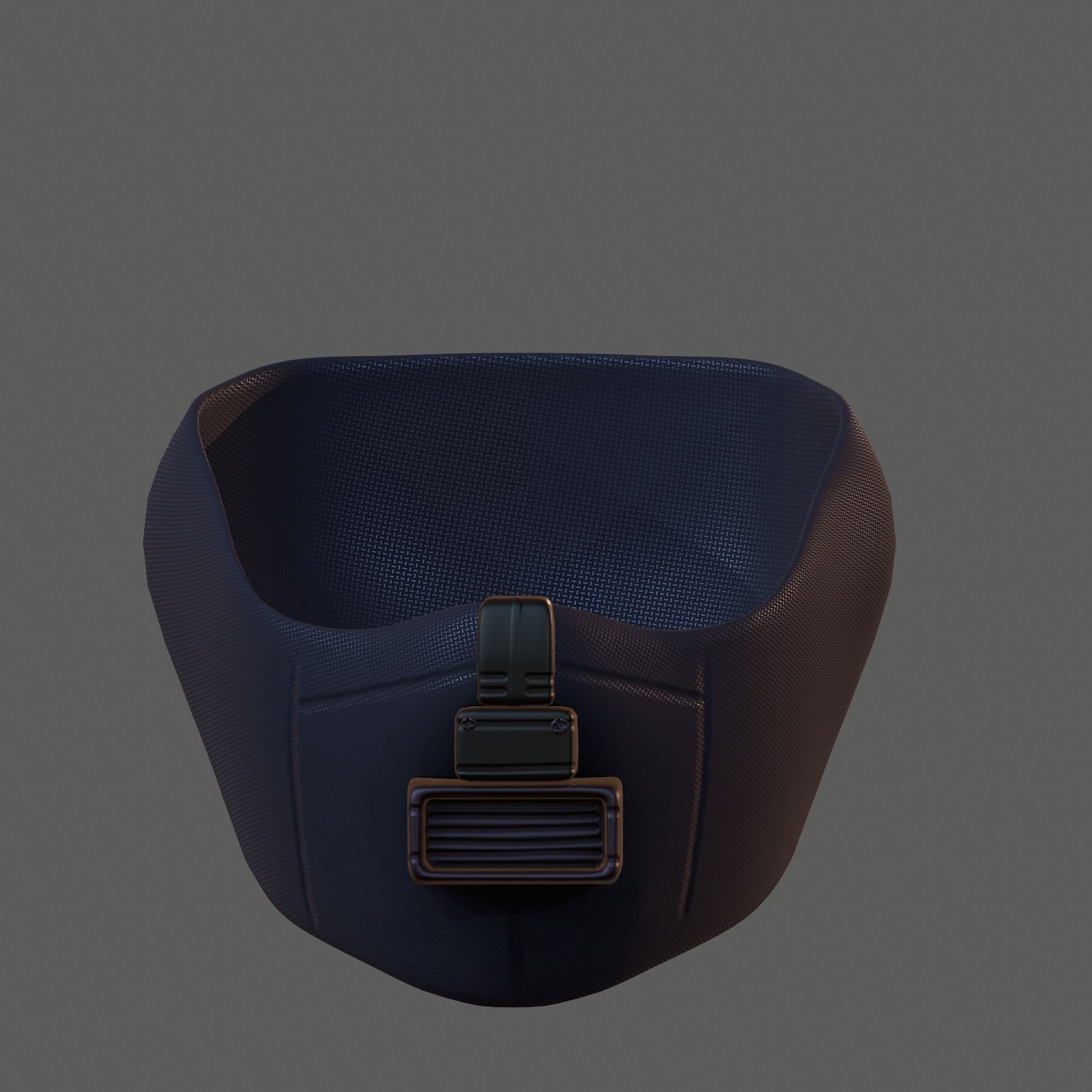 Gas mask helmet 3d model scifi Low-poly Low-poly 3D model_2