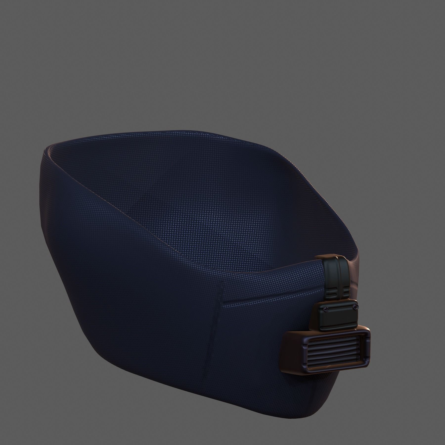 Gas mask helmet 3d model scifi Low-poly Low-poly 3D model_4