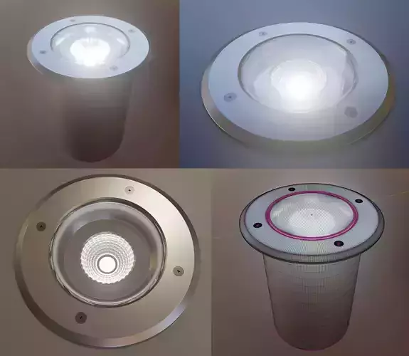 Street Light 13 Floor Lamp High-Poly-Version