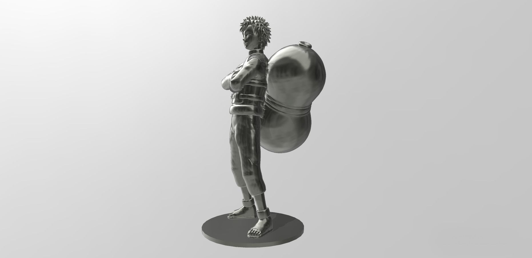 Kazekage Gaara from Naruto 3D print model_1