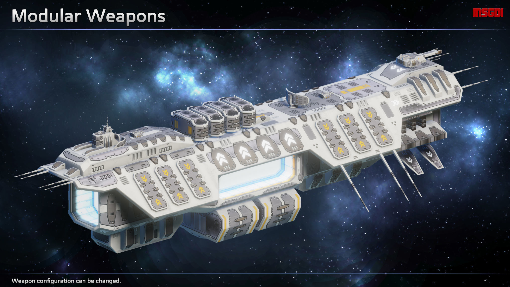 Trading Outpost Space Station Low-poly 3D model_4