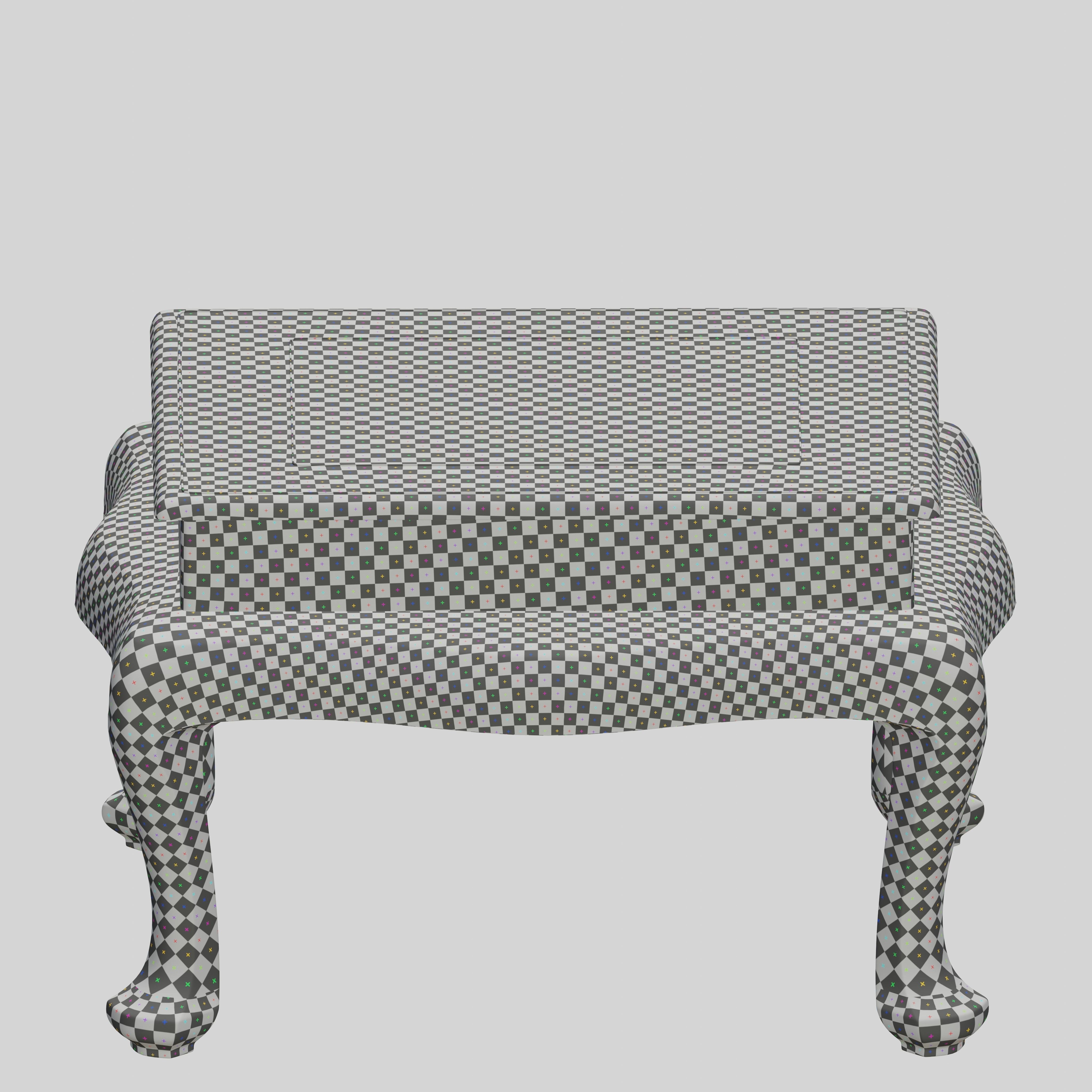  Antique brass table 3D model_10