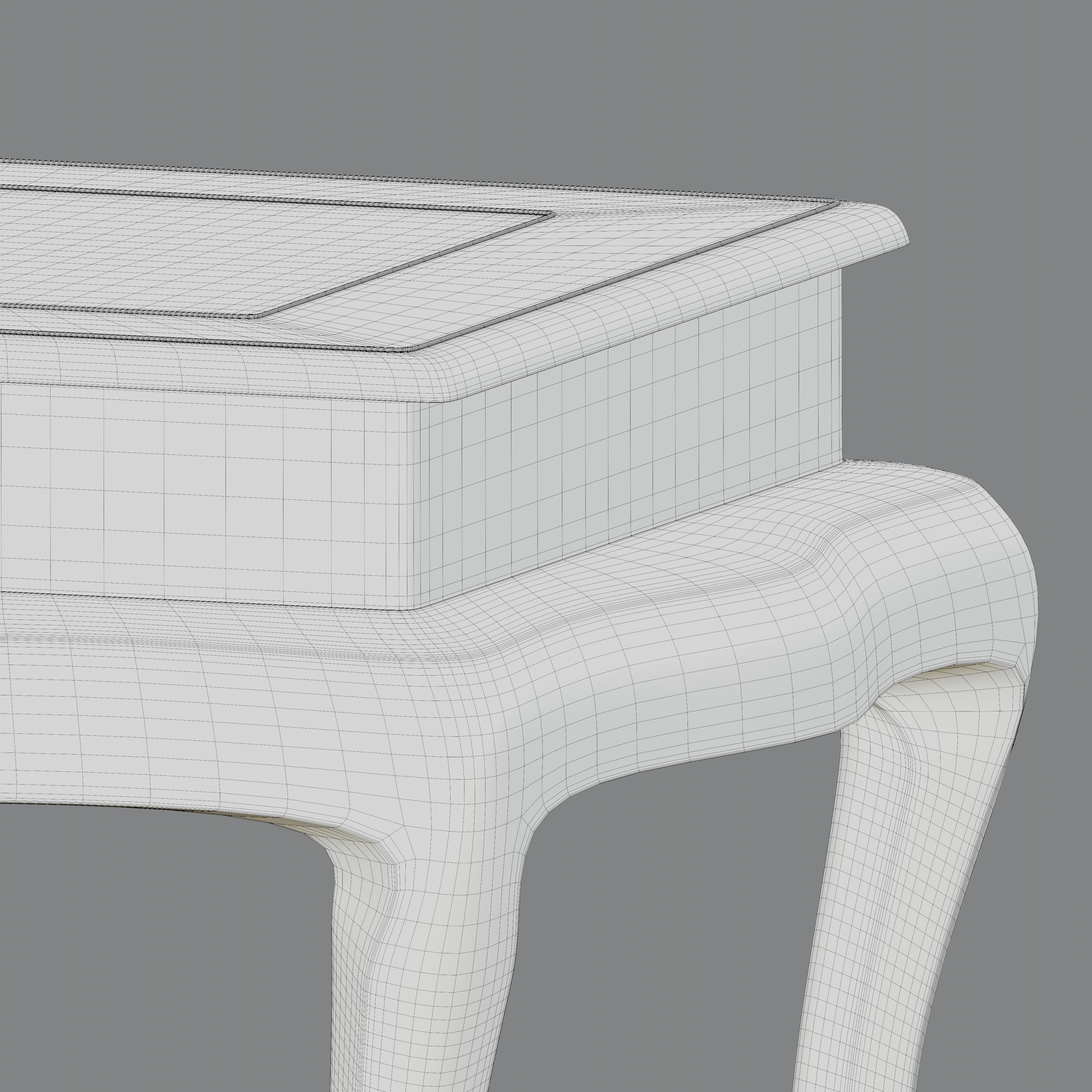  Antique brass table 3D model_8