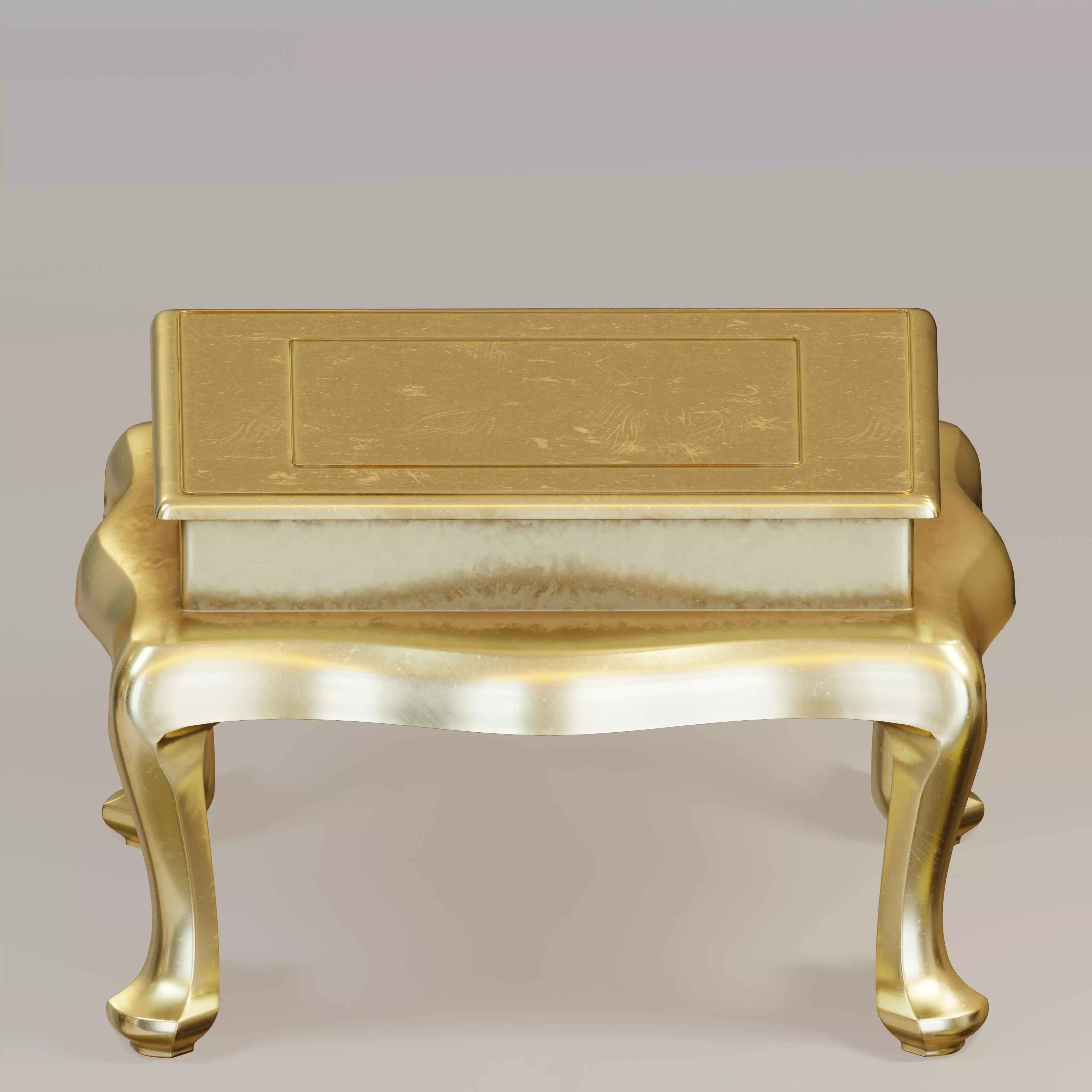  Antique brass table 3D model_0