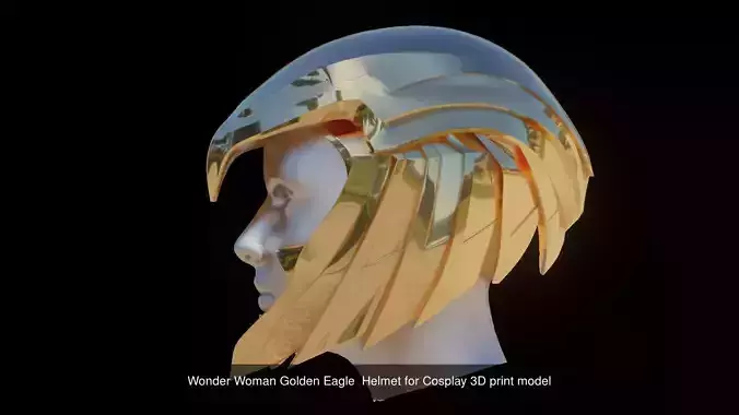 Golden Eagle Armor Set for Cosplay 3D Model Collection
