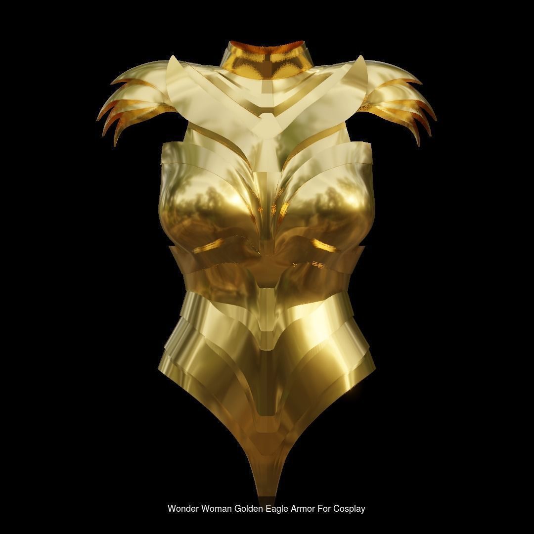 Golden Eagle Armor Set for Cosplay 3D Model Collection_5