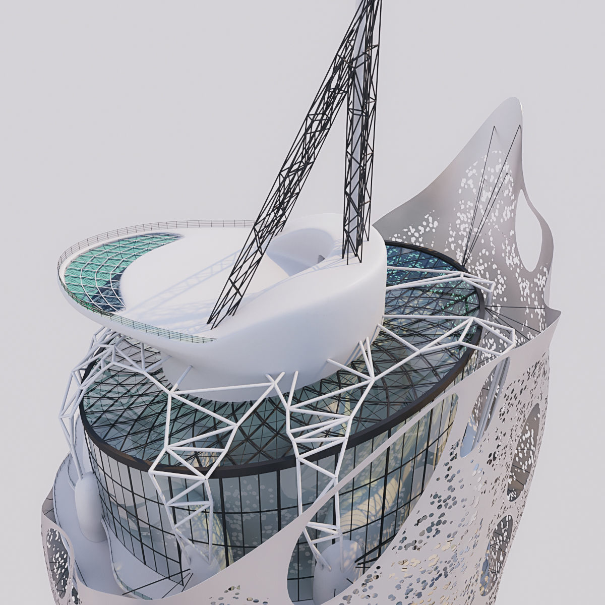 Futuristic building collection 9x 2 _13