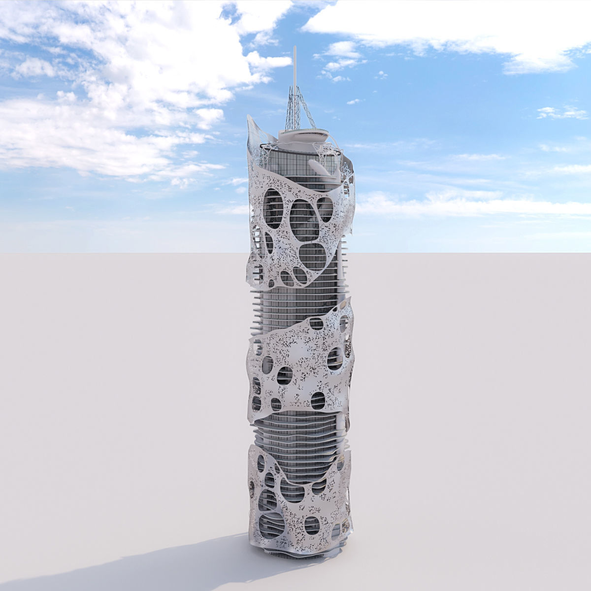 Futuristic building collection 9x 2 _11