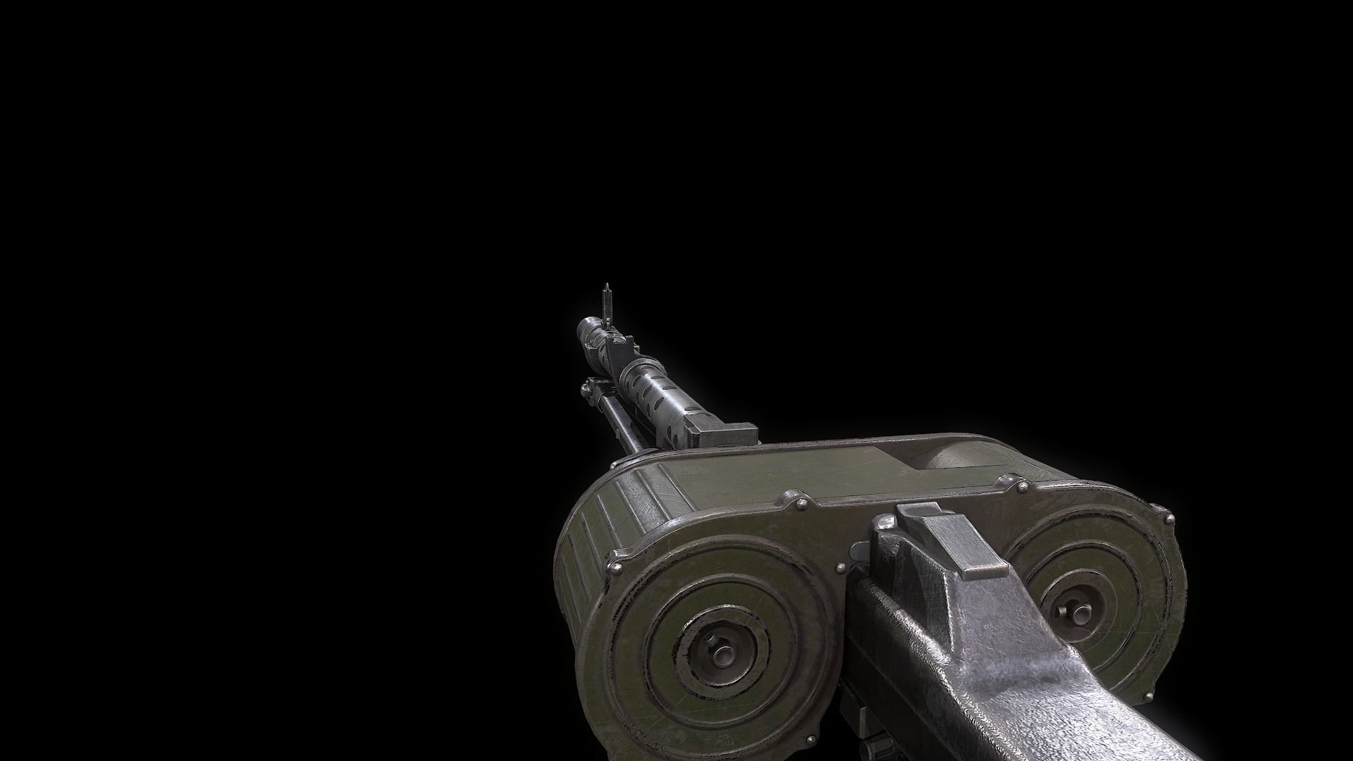 MG 34 42 WW2 German Machine gun PBR  Low-poly 3D model_2