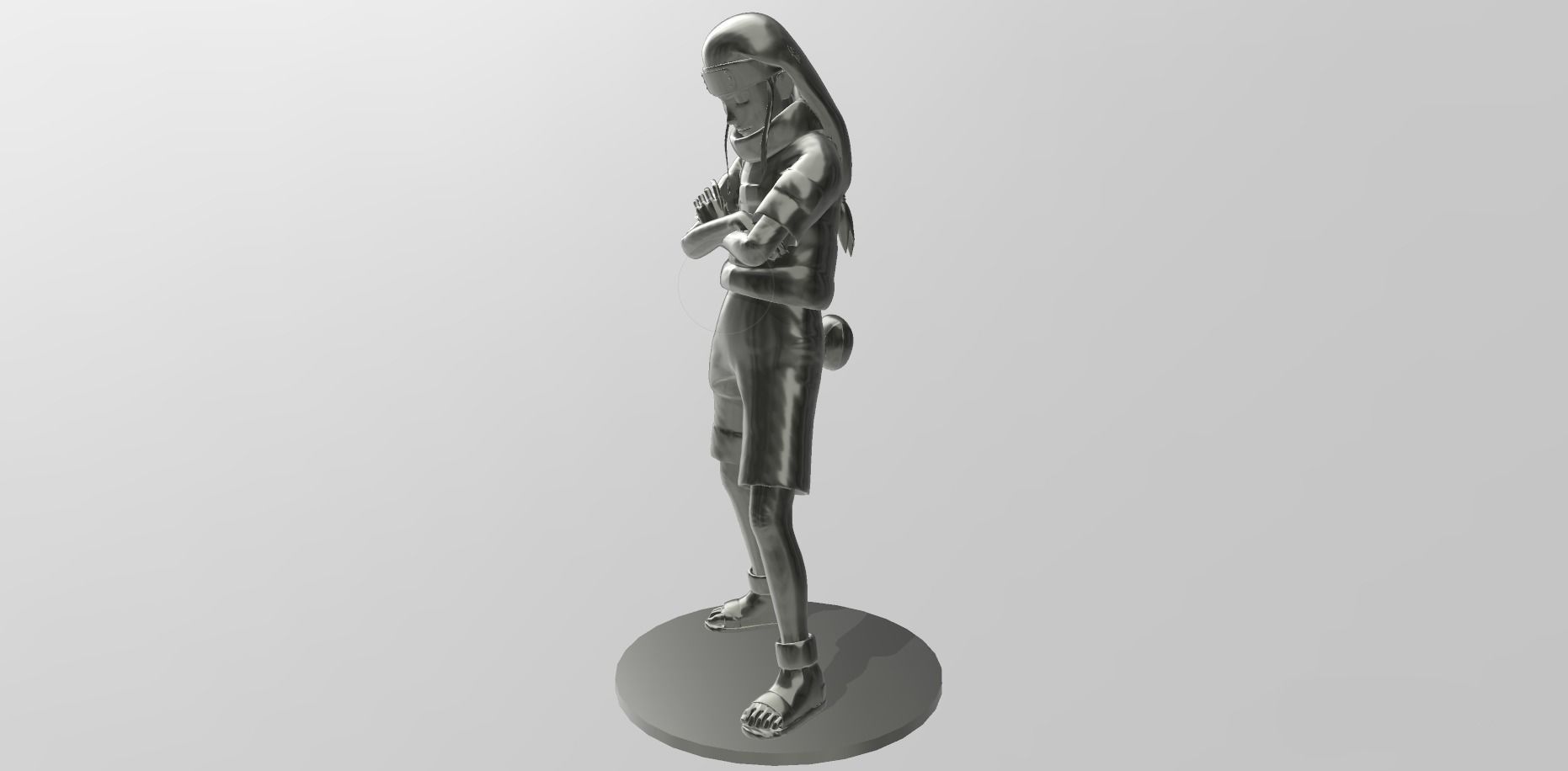 Neji Hyuga from Naruto 3D print model_2
