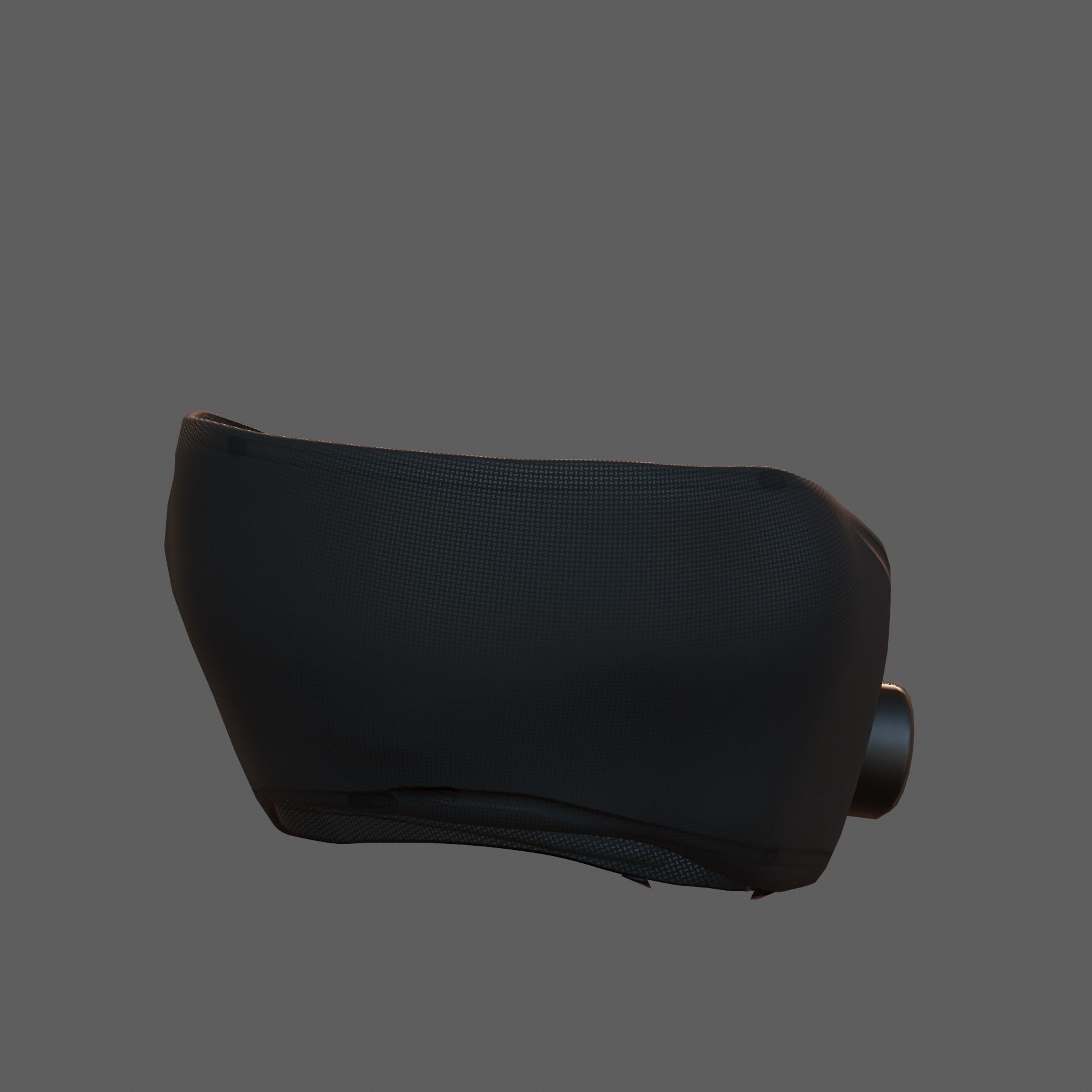 Gas mask helmet 3d model scifi Low-poly Low-poly 3D model_4