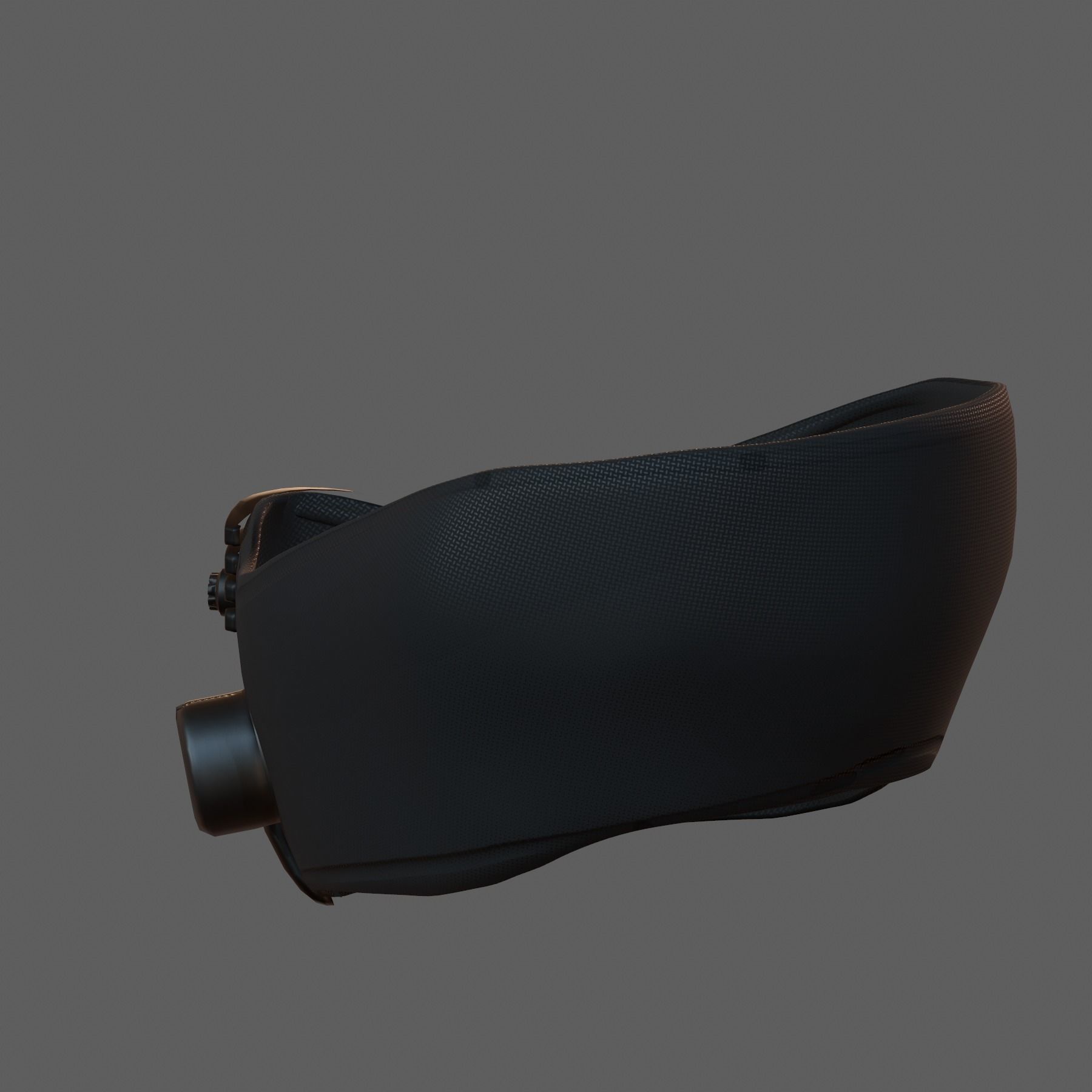 Gas mask helmet 3d model scifi Low-poly Low-poly 3D model_5