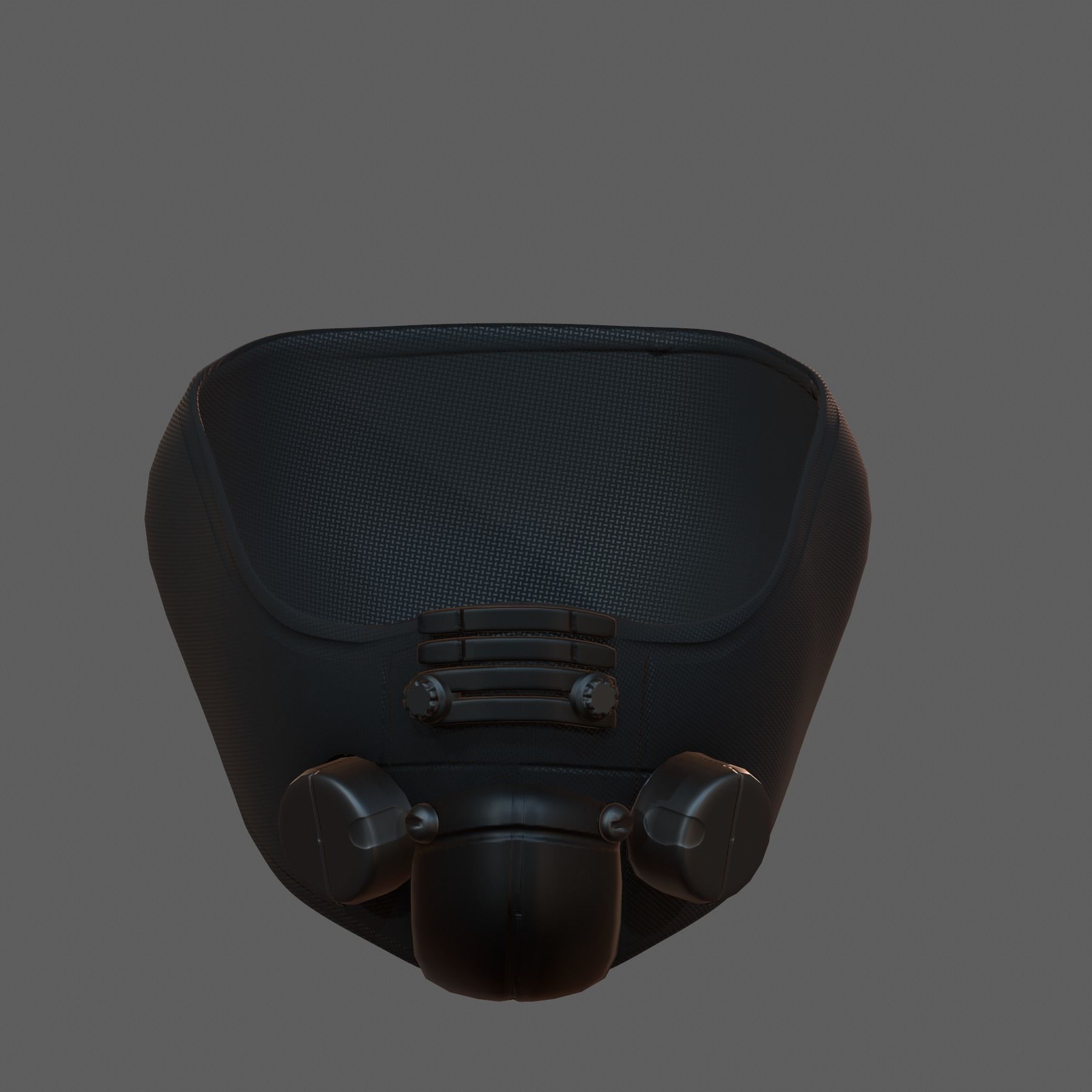 Gas mask helmet 3d model scifi Low-poly Low-poly 3D model_2