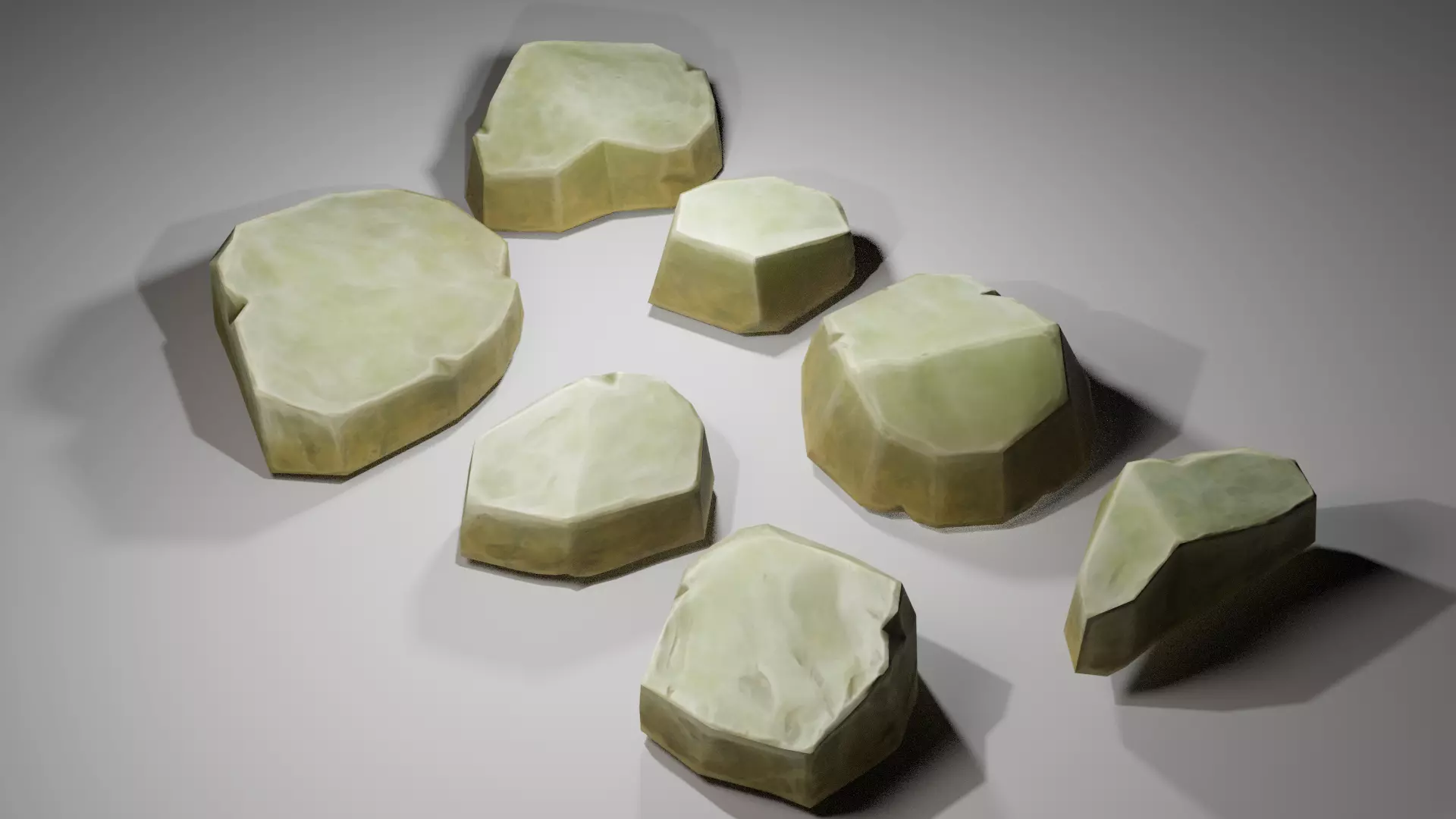Rock Stone Low-poly 3D model_0