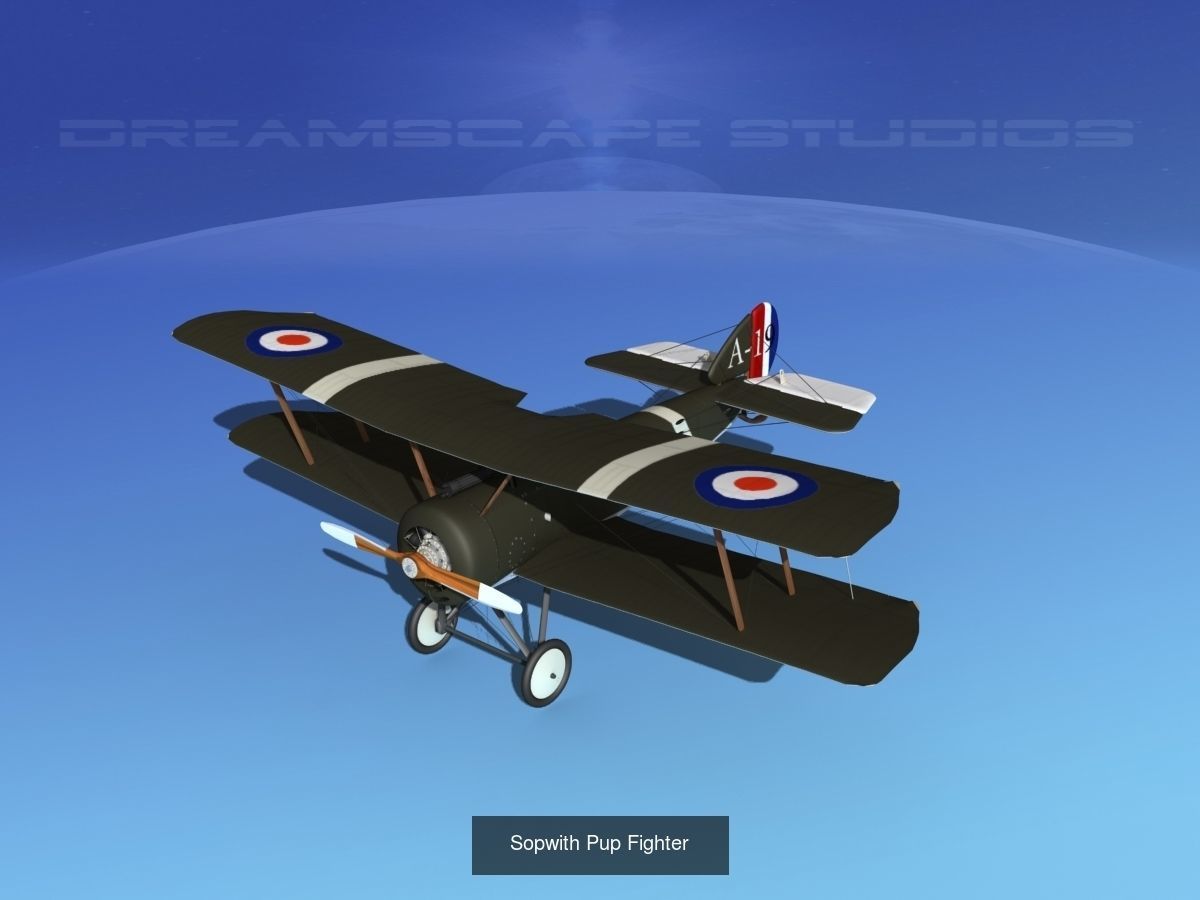 40 Historic WWI Fighters 3D Model Collection_24