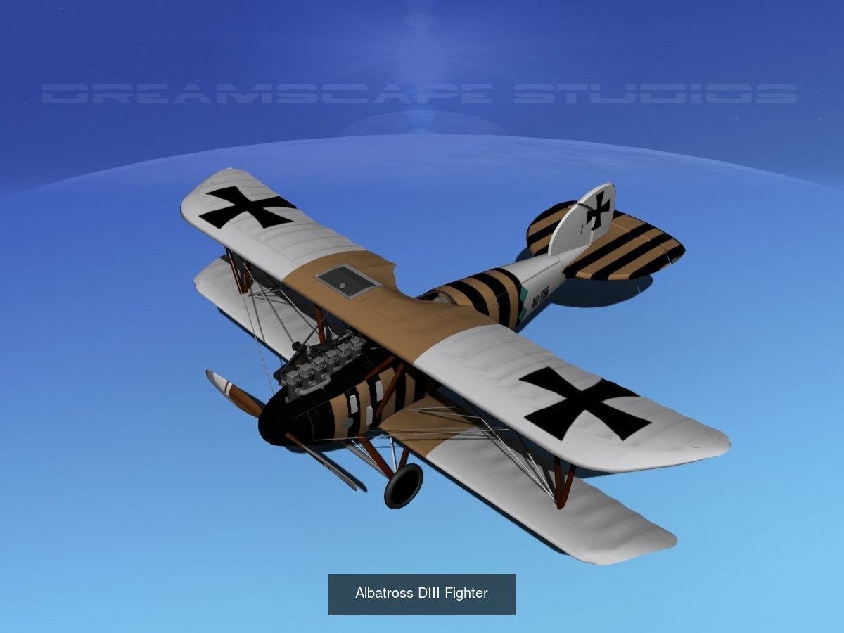 40 Historic WWI Fighters 3D Model Collection_40