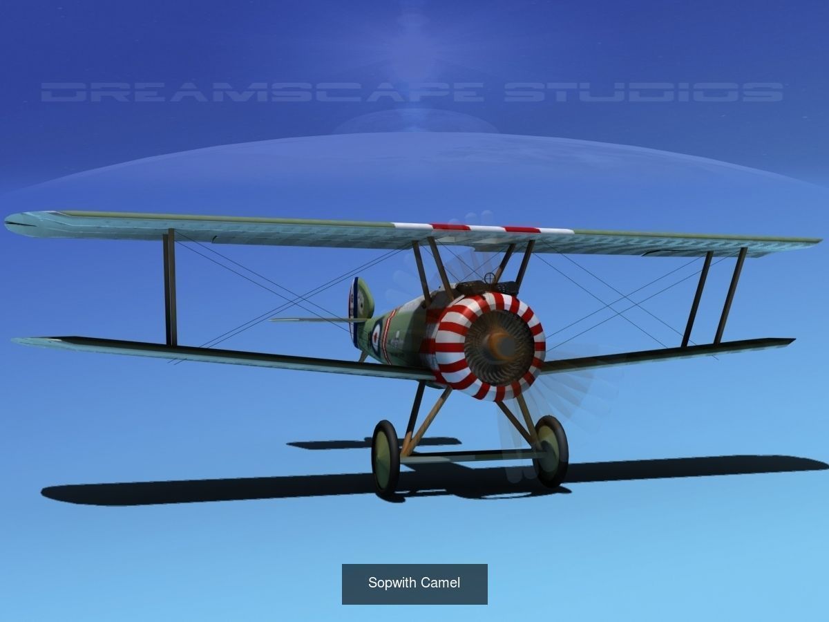 40 Historic WWI Fighters 3D Model Collection_33