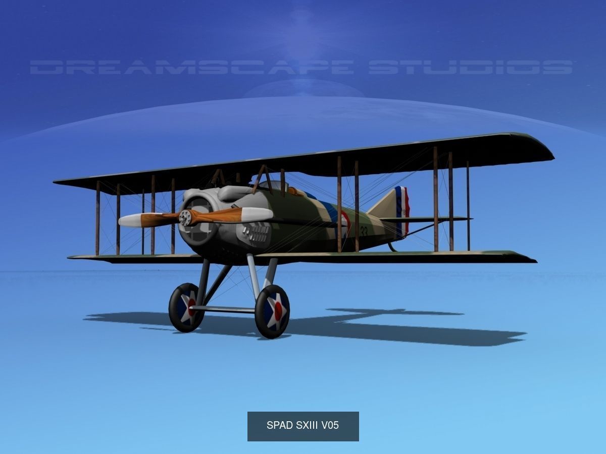 40 Historic WWI Fighters 3D Model Collection_15