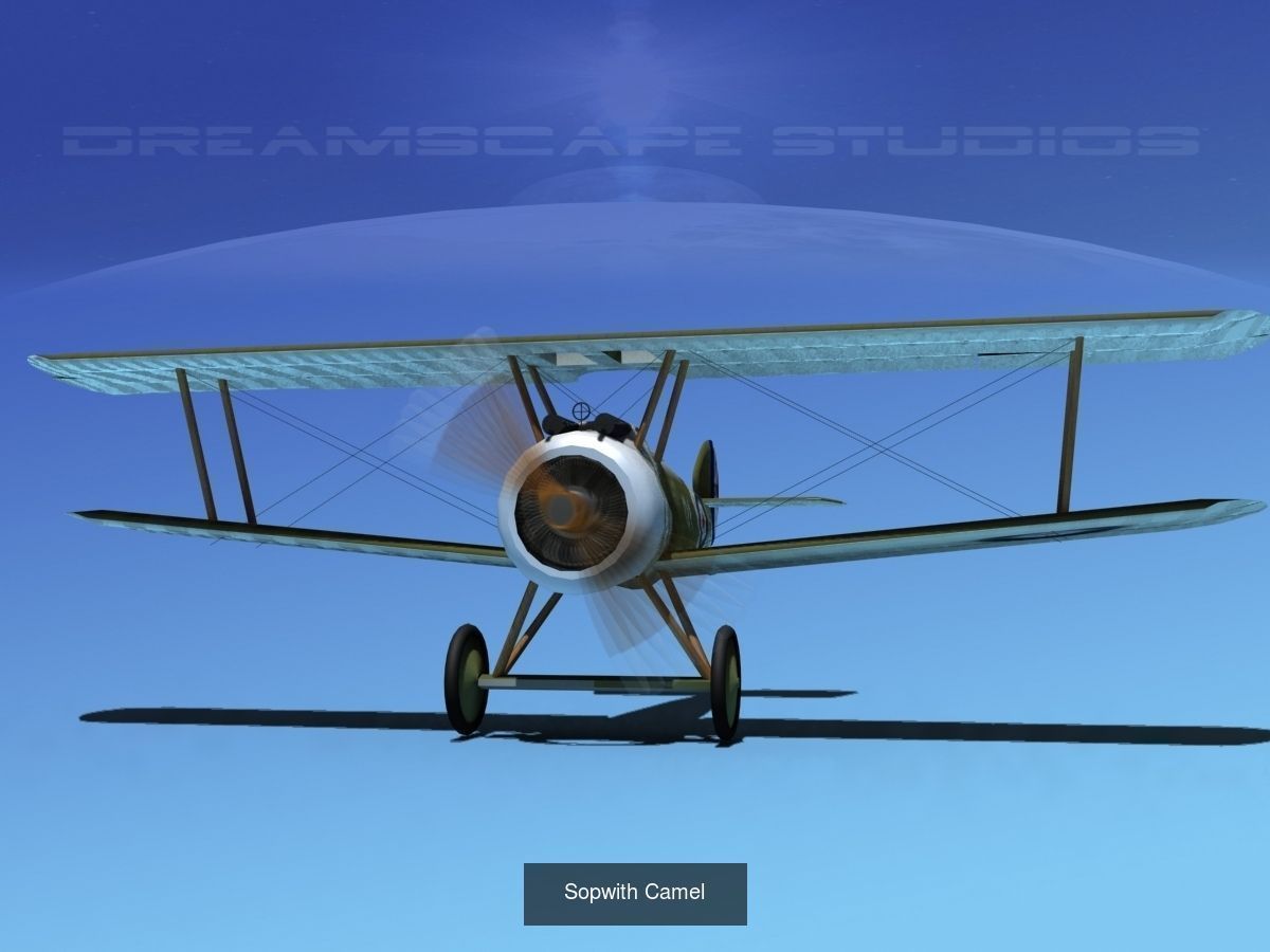 40 Historic WWI Fighters 3D Model Collection_32